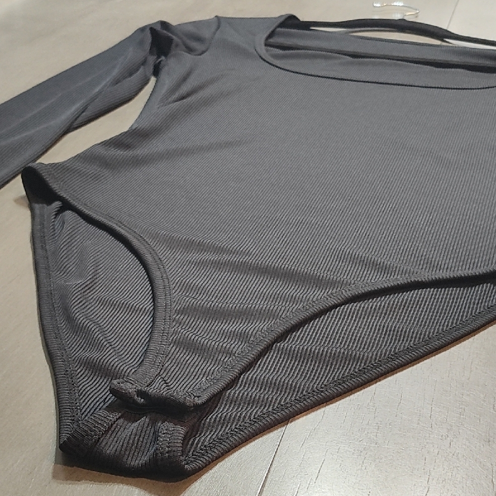 Black Long Sleeve Bodysuit